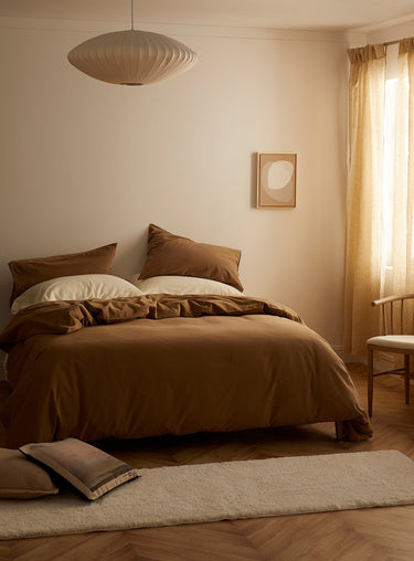 Linen and cotton duvet cover set